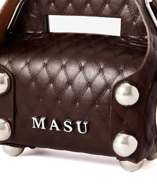 MASU（エムエーエスユー）の「MASU/エムエーエスユー/LEATHER CAKE BAG PETIT/M25F9OJ007（トートバッグ・メンズ・ブラック/シルバー/ゴールド/ブラウン・F）」の15枚目の写真