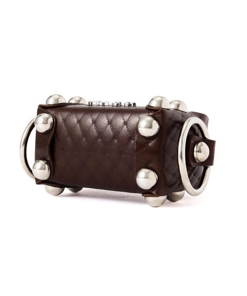 MASU（エムエーエスユー）の「MASU/エムエーエスユー/LEATHER CAKE BAG PETIT/M25F9OJ007（トートバッグ・メンズ・ブラック/シルバー/ゴールド/ブラウン・F）」の17枚目の写真