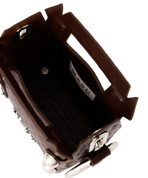 MASU（エムエーエスユー）の「MASU/エムエーエスユー/LEATHER CAKE BAG PETIT/M25F9OJ007（トートバッグ・メンズ・ブラック/シルバー/ゴールド/ブラウン・F）」の18枚目の写真