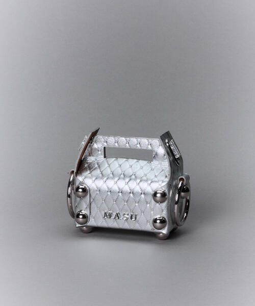 MASU（エムエーエスユー）の「MASU/エムエーエスユー/LEATHER CAKE BAG PETIT/M25F9OJ007（トートバッグ・メンズ・ブラック/シルバー/ゴールド/ブラウン・F）」の21枚目の写真