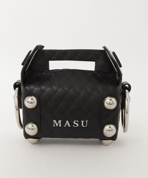 MASU（エムエーエスユー）の「MASU/エムエーエスユー/LEATHER CAKE BAG PETIT/M25F9OJ007（トートバッグ・メンズ・ブラック/シルバー/ゴールド/ブラウン・F）」の5枚目の写真