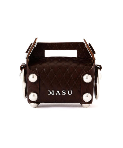 MASU（エムエーエスユー）の「MASU/エムエーエスユー/LEATHER CAKE BAG PETIT/M25F9OJ007（トートバッグ・メンズ・ブラック/シルバー/ゴールド/ブラウン・F）」の8枚目の写真