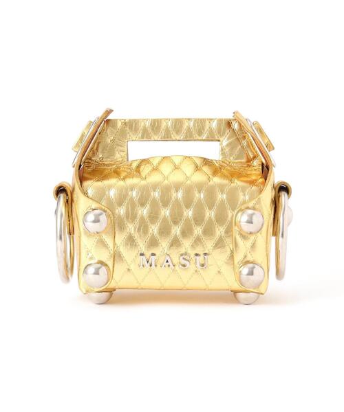 MASU（エムエーエスユー）の「MASU/エムエーエスユー/LEATHER CAKE BAG PETIT/M25F9OJ007（トートバッグ・メンズ・ブラック/シルバー/ゴールド/ブラウン・F）」の6枚目の写真