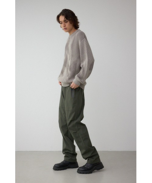 AZUL by moussy(アズールバイマウジー)の「3レイヤーウィンドシェルパンツ(スラックス・メンズ・ブラック/ブラック系その他/ダークグリーン・SMALL/MEDIUM/LARGE)」の14枚目の写真