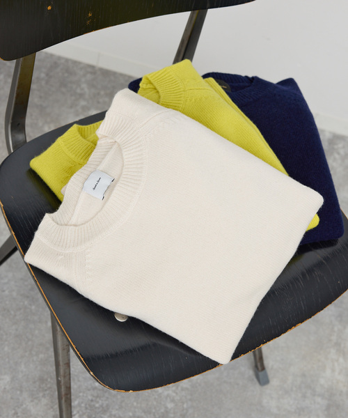 Spick & Span（スピックアンドスパン）の「《追加》ウールカシミヤ ラグランクルーネックニット（ニット/セーター・レディース・ホワイト/グリーン/ブラック・FREE）」の4枚目の写真