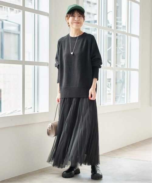 Spick and Span ウールカシミヤ ラグランクルーネックニット　新品 追加》ウールカシミヤ ラグランクルーネックニット（ニット／セーター