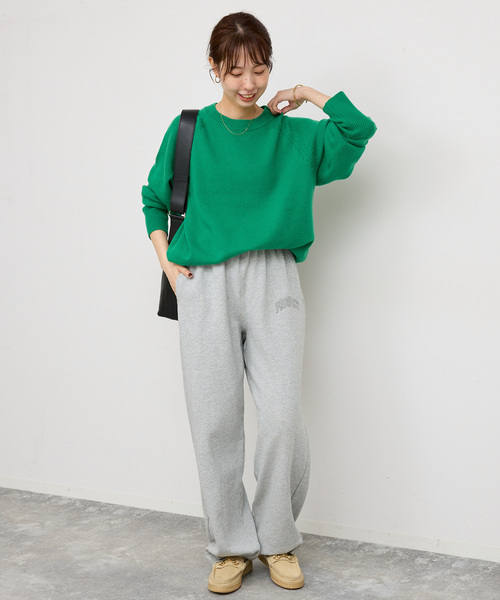 Spick & Span（スピックアンドスパン）の「《追加》ウールカシミヤ ラグランクルーネックニット（ニット/セーター・レディース・ホワイト/グリーン/ブラック・FREE）」の7枚目の写真