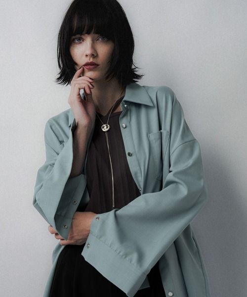 HARE（ハレ）の「アソート2WAYBIGシャツ(HARE)（シャツ/ブラウス・レディース・グレー/ブラック/ミント・FREE）」の14枚目の写真