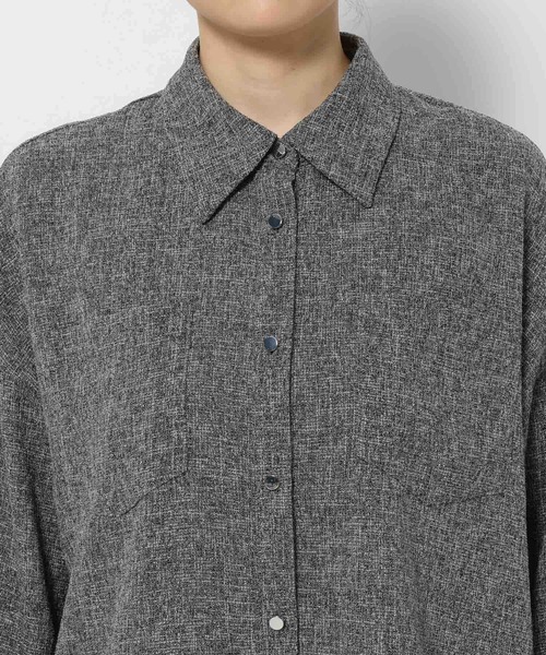 HARE（ハレ）の「アソート2WAYBIGシャツ(HARE)（シャツ/ブラウス・レディース・グレー/ブラック/ミント・FREE）」の22枚目の写真