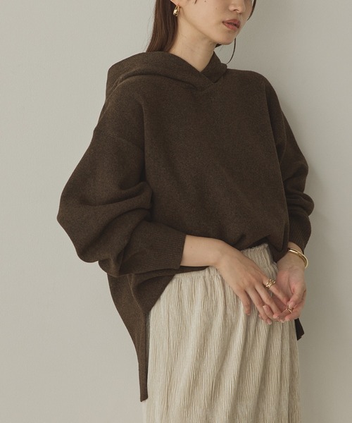 Knit cord parka