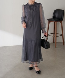 COLLAGE GALLARDAGALANTE（コラージュガリャルダガランテ）の「柄チュールワンピース/セレモニー（ワンピース・レディース）」