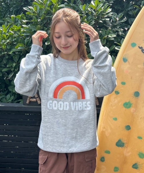 Loco Ocean(ロコオーシャン)の「GOOD VIBES ロゴ スウェット(スウェット・レディース・ブラウン/ブラック/グレー・L/M)」の20枚目の写真