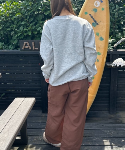 Loco Ocean(ロコオーシャン)の「GOOD VIBES ロゴ スウェット(スウェット・レディース・ブラウン/ブラック/グレー・L/M)」の7枚目の写真