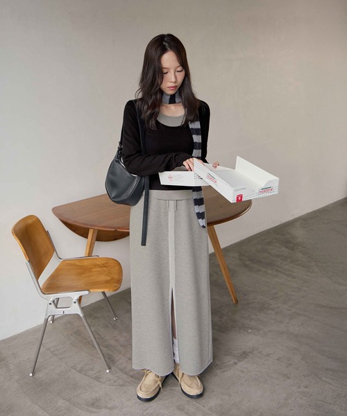 セール】フロントスリットスウェットスカート（スカート）｜CHAN ME