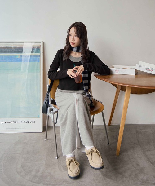 セール】フロントスリットスウェットスカート（スカート）｜CHAN ME