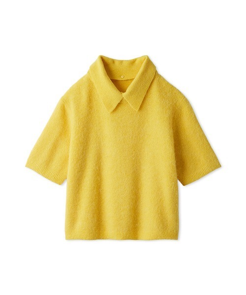 その他 Mipopo ポロ衿クロップド丈モヘアニットトップス（ニット/セーター）｜Mila