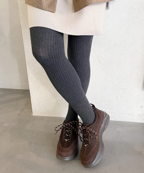 LE TALON(ルタロン)の「COHINA×LE TALON2WAYレースアップスニーカー(スニーカー・レディース・アイボリー/ブラウン・XX-SMALL/SMALL/MEDIUM/LARGE/X-LARGE)」の2枚目の写真