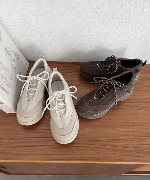 新品★ COHINA×LE TALON2WAYレースアップスニーカー Mサイズ COHINA×LE TALON2WAYレースアップスニーカー（スニーカー）｜LE