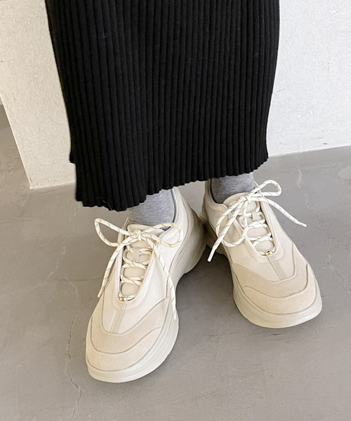 COHINA×LE TALON2WAYレースアップスニーカー（スニーカー）｜LE