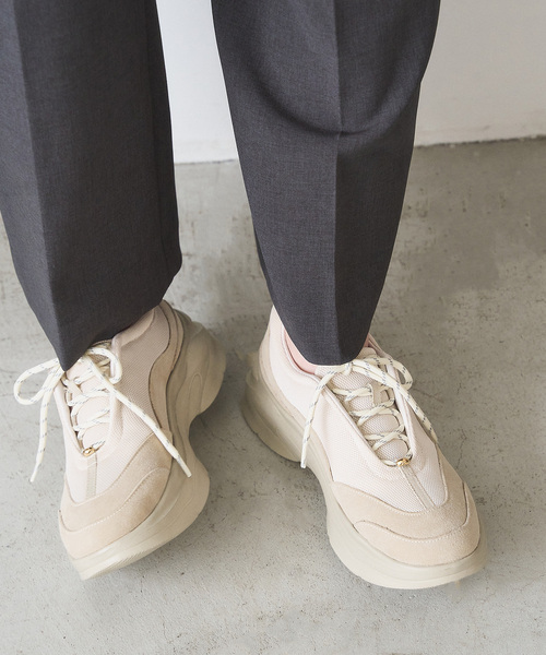 LE TALON(ルタロン)の「COHINA×LE TALON2WAYレースアップスニーカー(スニーカー・レディース・アイボリー/ブラウン・XX-SMALL/SMALL/MEDIUM/LARGE/X-LARGE)」の11枚目の写真