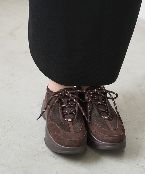 LE TALON(ルタロン)の「COHINA×LE TALON2WAYレースアップスニーカー(スニーカー・レディース・アイボリー/ブラウン・XX-SMALL/SMALL/MEDIUM/LARGE/X-LARGE)」の21枚目の写真