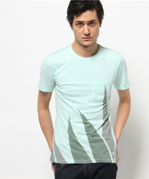 TOPO RANCH(トポランチ)の「【TOPO RANCH】AGAVE FIRE ポケットTシャツ(Tシャツ/カットソー・メンズ・ライトグリーン・S)」の1枚目の写真