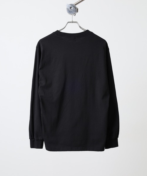 LUMBER(ランバー)の「刺繍&ワッペン ロングTシャツ(Tシャツ/カットソー・メンズ・ブラック/ホワイト系/ホワイト/ブラック系・M/L/XL)」の14枚目の写真
