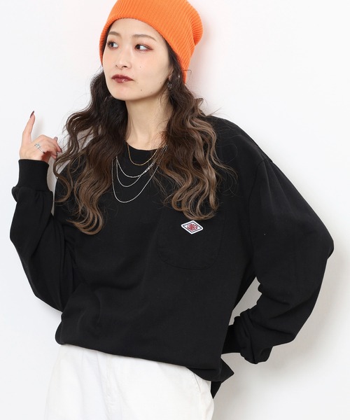 LUMBER(ランバー)の「刺繍&ワッペン ロングTシャツ(Tシャツ/カットソー・メンズ・ブラック/ホワイト系/ホワイト/ブラック系・M/L/XL)」の6枚目の写真