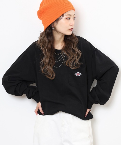 LUMBER(ランバー)の「刺繍&ワッペン ロングTシャツ(Tシャツ/カットソー・メンズ・ブラック/ホワイト系/ホワイト/ブラック系・M/L/XL)」の7枚目の写真