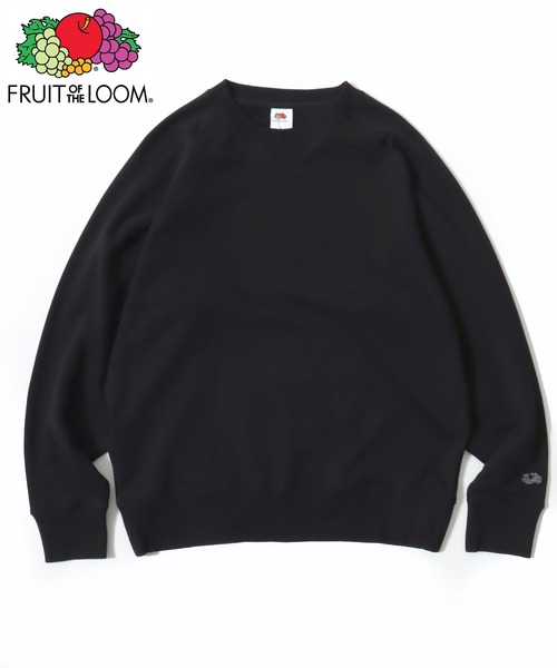 FRUIT OF THE LOOM（フルーツオブザルーム）の「FRUIT OF THE LOOM/フルーツオブザルーム BASIC SWEAT SHIRT/オーバーサイズ 裏毛 無地 ロゴワッペン ワンポイント刺繍 クルーネック スウェット トレーナー/レディース メンズ（スウェット・レディース・ネイビー/グレー/ブラック/アイボリー・M/L/XL）」の3枚目の写真