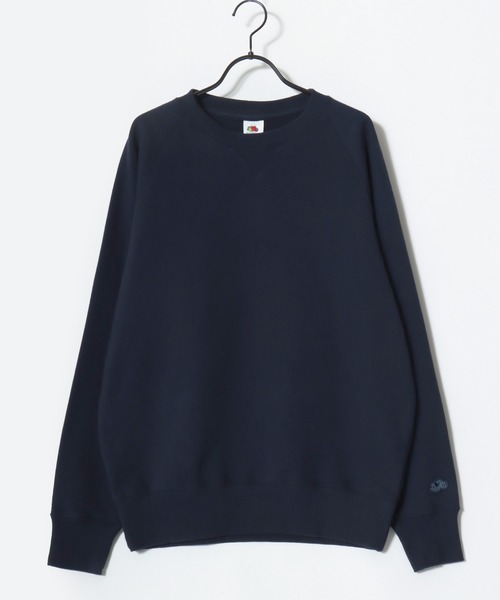 FRUIT OF THE LOOM（フルーツオブザルーム）の「FRUIT OF THE LOOM/フルーツオブザルーム BASIC SWEAT SHIRT/オーバーサイズ 裏毛 無地 ロゴワッペン ワンポイント刺繍 クルーネック スウェット トレーナー/レディース メンズ（スウェット・レディース・ネイビー/グレー/ブラック/アイボリー・M/L/XL）」の16枚目の写真