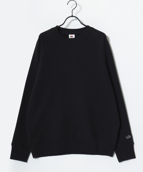 FRUIT OF THE LOOM（フルーツオブザルーム）の「FRUIT OF THE LOOM/フルーツオブザルーム BASIC SWEAT SHIRT/オーバーサイズ 裏毛 無地 ロゴワッペン ワンポイント刺繍 クルーネック スウェット トレーナー/レディース メンズ（スウェット・レディース・ネイビー/グレー/ブラック/アイボリー・M/L/XL）」の14枚目の写真