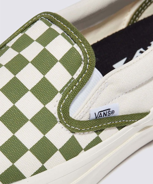 VANS(バンズ)の「VANS PREMIUM スリッポン 98 / Slip-On Reissue 98 LX CHECKERB VN000CSECIB1(スリッポン・メンズ・グリーン・4/4.5/5/5.5/6.5/7/7.5/8/8.5/9/9.5/11/11.5)」の6枚目の写真