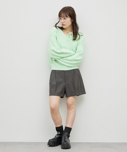 セール】【umm./アレンジ動画あり】チョーカープルオーバー（ニット