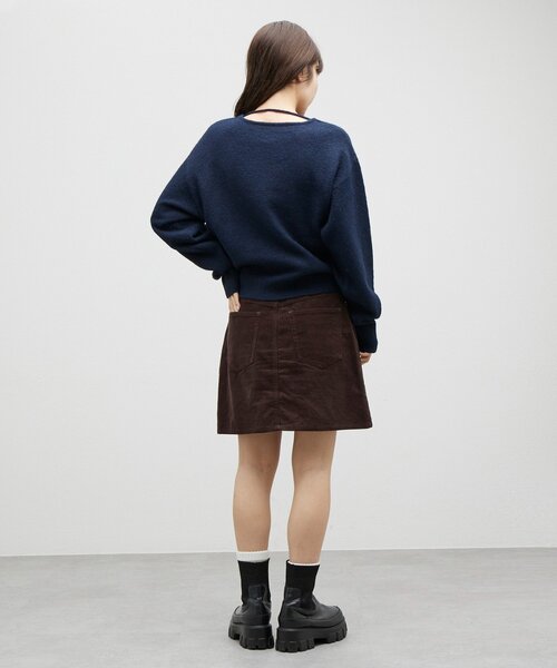 DISCOAT（ディスコート）の「【umm./アレンジ動画あり】チョーカープルオーバー（ニット/セーター・レディース・ミント/ネイビー/グレー/ブラウン/アイボリー・FREE）」の15枚目の写真