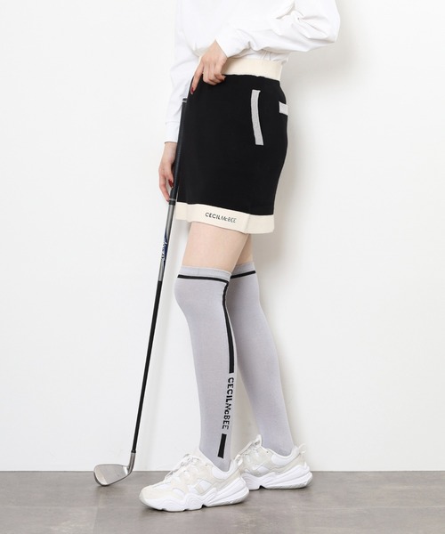 CECIL McBEE(セシルマクビー)の「BICOLOR SKIRT(スカート・レディース・ブラック/グレー・2(M)/1(S))」の3枚目の写真