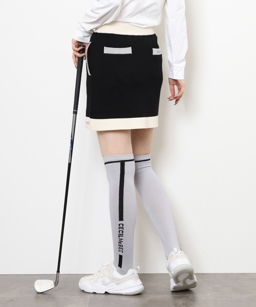 CECIL McBEE(セシルマクビー)の「BICOLOR SKIRT(スカート・レディース・ブラック/グレー・2(M)/1(S))」の6枚目の写真