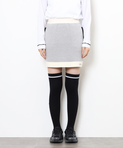 CECIL McBEE(セシルマクビー)の「BICOLOR SKIRT(スカート・レディース・ブラック/グレー・2(M)/1(S))」の9枚目の写真