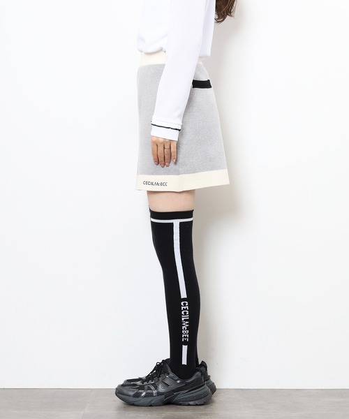 CECIL McBEE(セシルマクビー)の「BICOLOR SKIRT(スカート・レディース・ブラック/グレー・2(M)/1(S))」の10枚目の写真