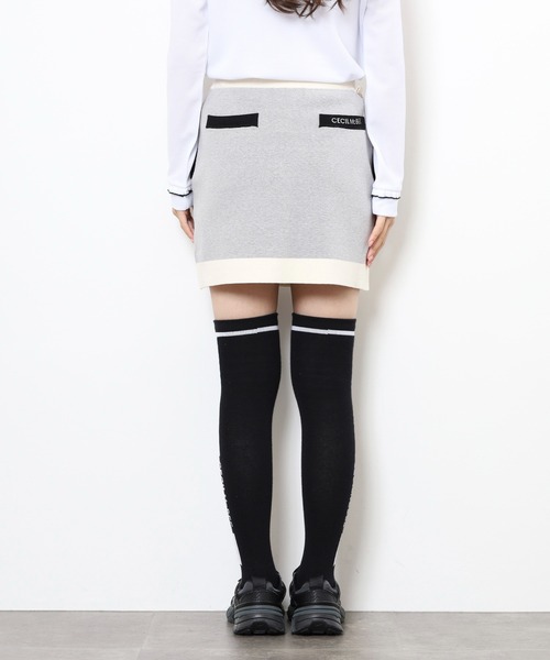 CECIL McBEE(セシルマクビー)の「BICOLOR SKIRT(スカート・レディース・ブラック/グレー・2(M)/1(S))」の11枚目の写真