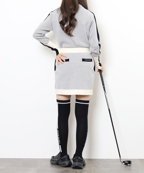 CECIL McBEE(セシルマクビー)の「BICOLOR SKIRT(スカート・レディース・ブラック/グレー・2(M)/1(S))」の8枚目の写真