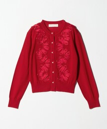 MARILYN MOON レッド 半袖ニット MARILYN MOON レッド 半袖ニット