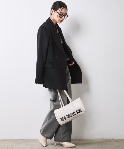 CHIC STYLE（シックスタイル）の「ジャガードパフスリーブニット＜大きいサイズ有＞シックスタイル（ニット/セーター・レディース・ブラウン系/ブラック系・L/M/5L/4L/3L/LL）」の16枚目の写真