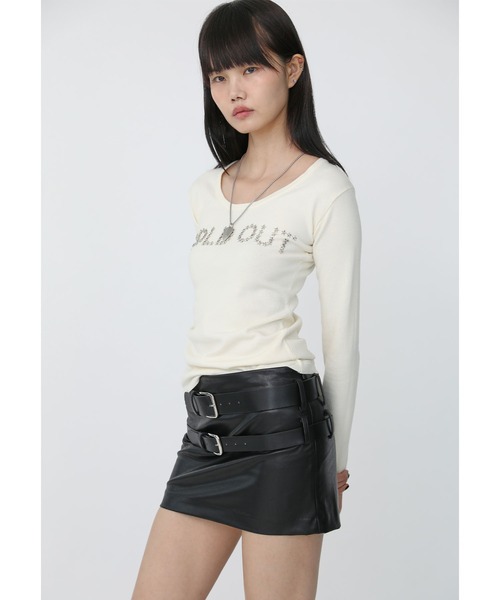 Heart Tattoo(ハートタトゥー)の「SOLD OUT logo knit / SOLD OUT ロゴニット(ニット/セーター・レディース・ホワイト/ブラック・FREE)」の6枚目の写真