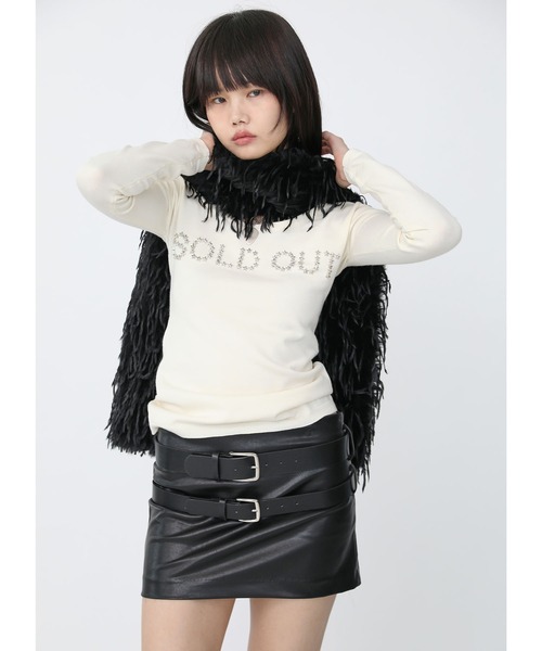 Heart Tattoo(ハートタトゥー)の「SOLD OUT logo knit / SOLD OUT ロゴニット(ニット/セーター・レディース・ホワイト/ブラック・FREE)」の12枚目の写真