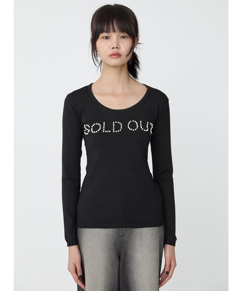 Heart Tattoo(ハートタトゥー)の「SOLD OUT logo knit / SOLD OUT ロゴニット(ニット/セーター・レディース・ホワイト/ブラック・FREE)」の19枚目の写真