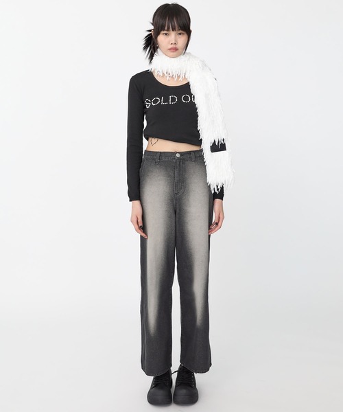 Heart Tattoo(ハートタトゥー)の「SOLD OUT logo knit / SOLD OUT ロゴニット(ニット/セーター・レディース・ホワイト/ブラック・FREE)」の21枚目の写真