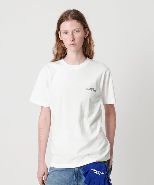 NICE WEATHER ウィメンズ コンパクト ロゴTシャツ NICE WEATHER tシャツ 「NICE WEATHER」ウィメンズ コンパクト ロゴ T