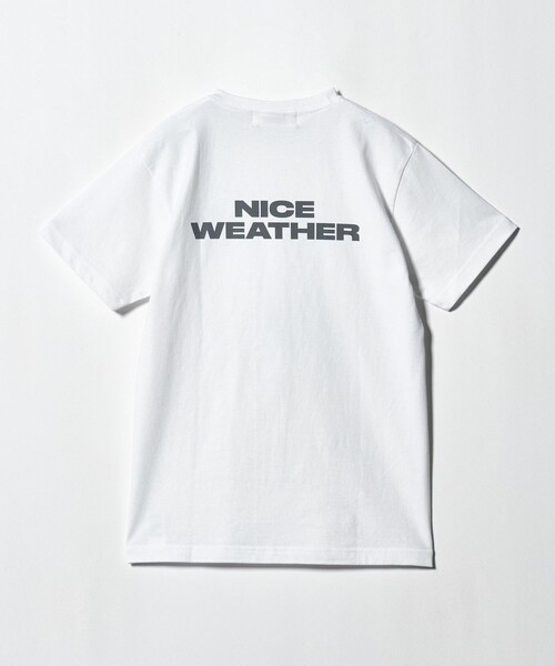 NICE WEATHER ウィメンズ コンパクト ロゴTシャツ NICE WEATHER tシャツ 「NICE WEATHER」ウィメンズ コンパクト ロゴ T