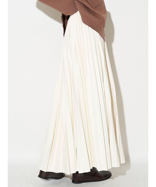 ELENDEEK（エレンディーク）の「フォーレザープリーツスカート（スカート・レディース・ブラック/オフホワイト・01/02）」の22枚目の写真